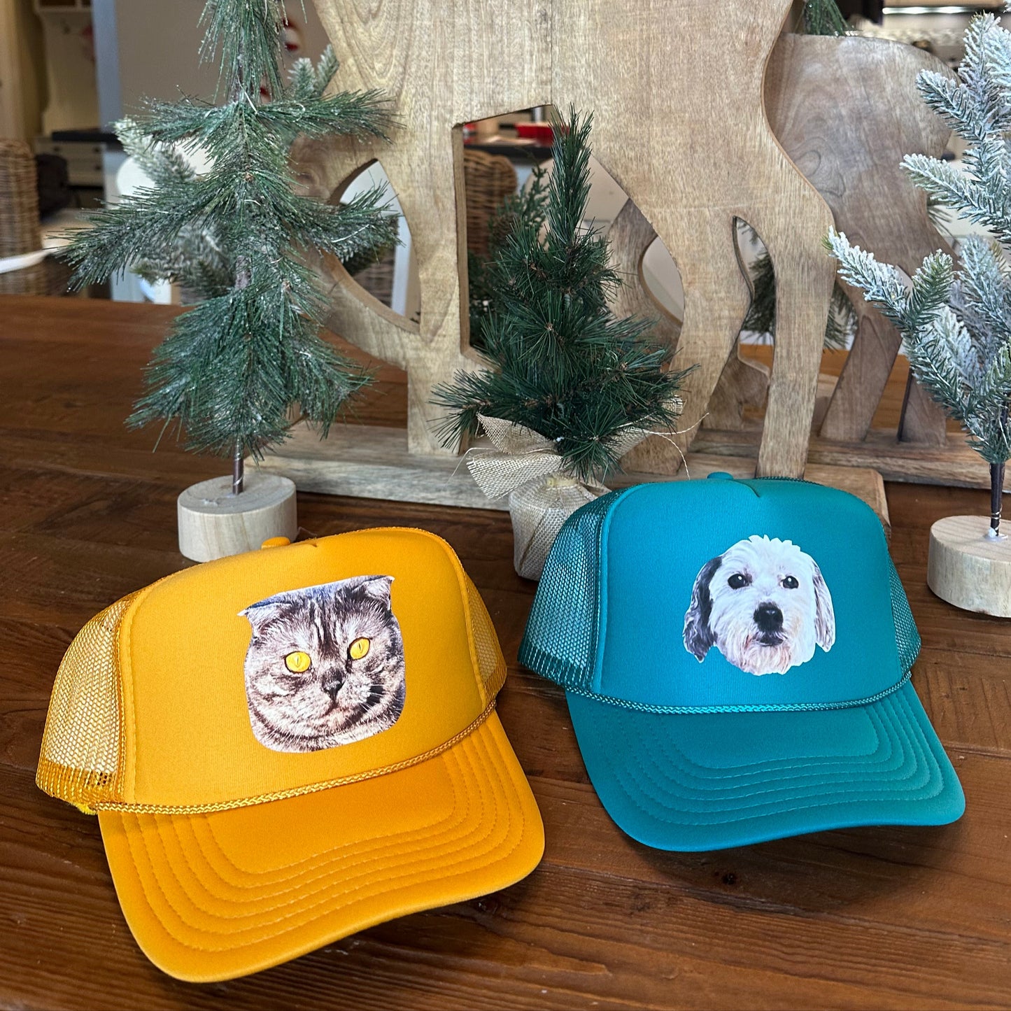 Custom Pet Hat – Personalized Pet Face Trucker Hat
