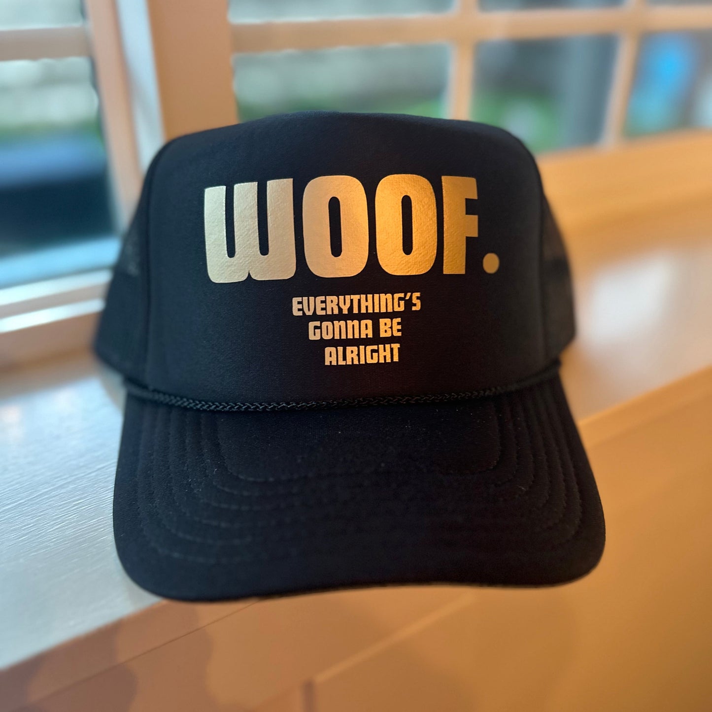 Woof, Everything’s Gonna Be Alright Dog Lover Trucker Hat