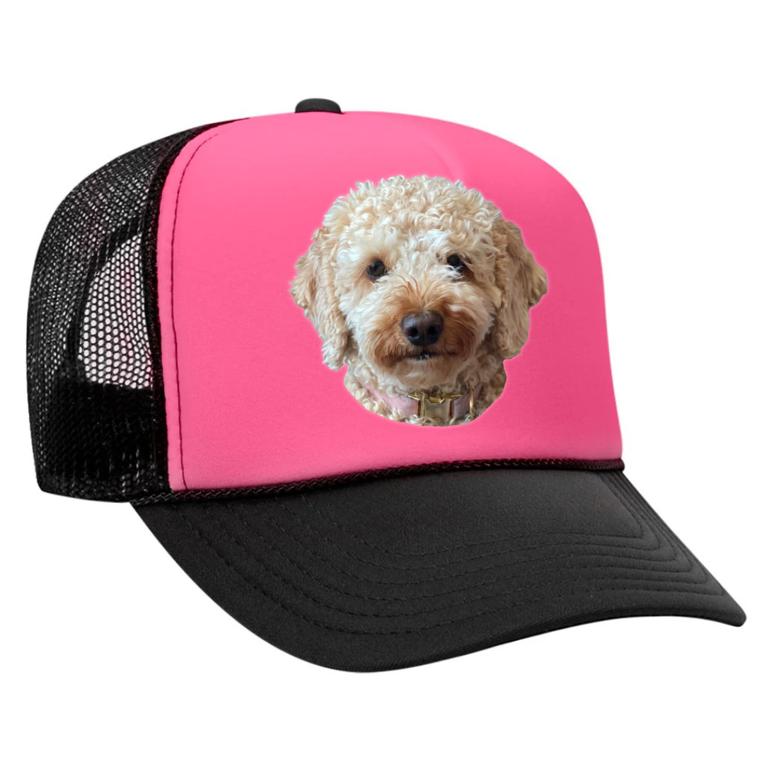 Custom Pet Hat – Personalized Pet Face Trucker Hat